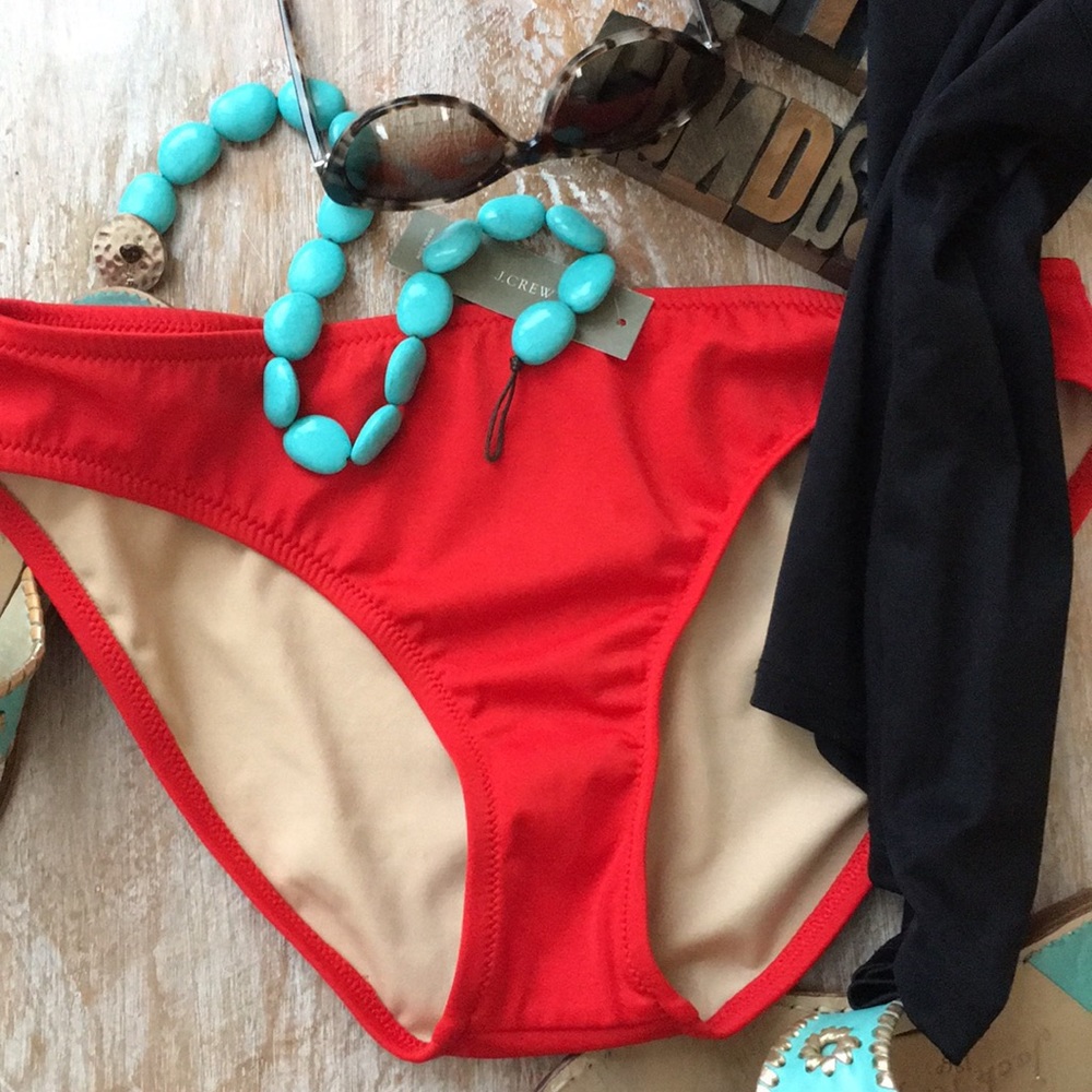 🏊‍♀️J. CREW Swim Suit Bottom in Red